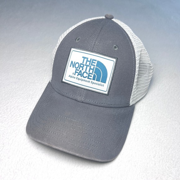The North Face Trucker Hat Alpine Equipment Specialist Patch Gray Cap Adjustable - Picture 1 of 4
